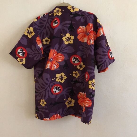 Man’s Short Sleeve Button Down Floral Hawaiian Shirt Size  M - Picture 5 of 6